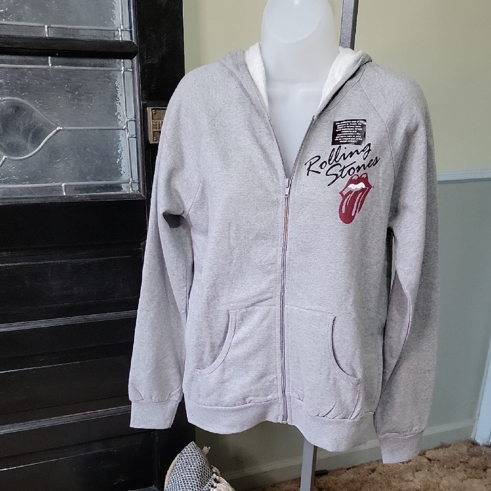 Rockwear Gray Rolling Stones - It's Only Rock N Roll Hoodie Child Size S, L